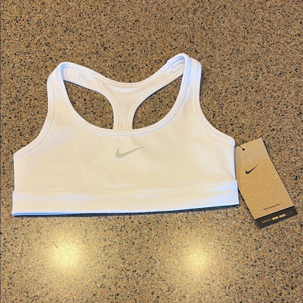 Nike Kids White Sports Bra